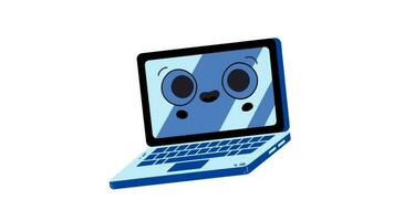 laptop 2d geanimeerd icoon beweging grafisch animatie digitaal werk werkzaamheid video