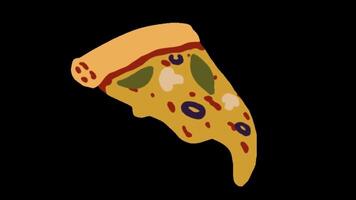 pizza food in 2d video