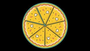 pizza food in 2d video