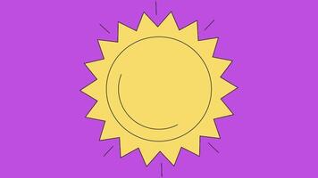 2d animated sun video