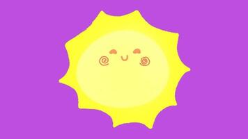 2d animated sun video