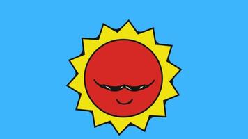2d animated sun video
