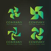 Free vector company logo set design ideas