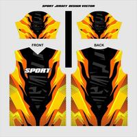 Sport jersey design ready to print vector