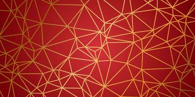 elegant red background with gold lines vector