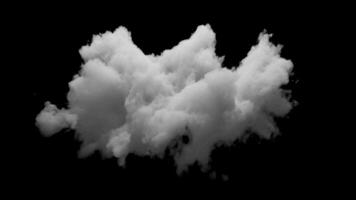 3d wolk met alpha kanaal en looping animatie video