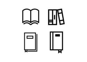 Book icon design template isolated illustration vector