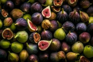 AI generated Fig fruits background. Generate ai photo