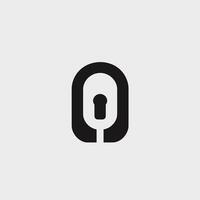 Utility home monochrome glyph logo. Reliability business value. Lock abstract icon. Design element. Created with artificial intelligence. Ai art for corporate branding, promotion campaign vector