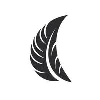 AI generated Team communication monochrome glyph logo. Business intelligence. Feather symbol. Design element. Created with artificial intelligence. Ai art for corporate branding, software company vector