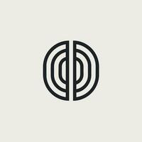 AI generated Digital transformation monochrome line logo. Business technology. Abstract symbol. Design element. Created with artificial intelligence. Strict ai art for corporate branding, saas firm vector