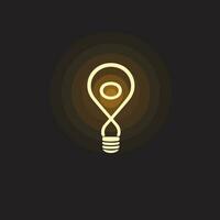 AI generated Project management beige logo. Content creation. Infinity light bulb. Design element. Created with artificial intelligence. Inspiring ai art for corporate branding, software product vector