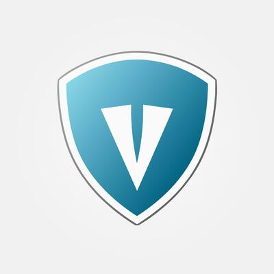 AI generated Car insurance company filled gradient logo. Safety business value. Shield simple icon. Design element. Ai art for corporate branding, promotion
