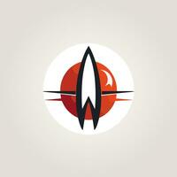 AI generated Performance management filled colorful logo. Forward thinking. Rocket symbol. Design element. Ai art for corporate branding, online tool, startup business vector