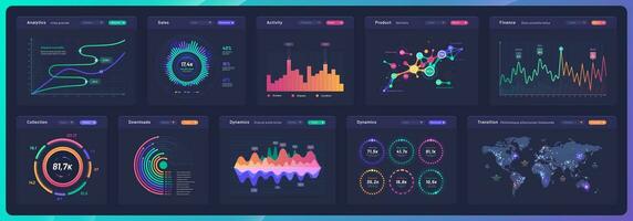 tablero datos gráficos, infografia gráficos vector