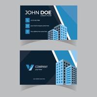 abstract business card template vector