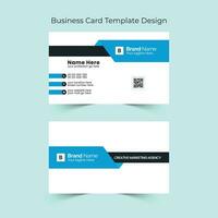 tarjeta de visita, tarjeta de visita, plantilla de diseño de tarjeta de identificación con un diseño vectorial creativo, moderno, profesional y llamativo para su marca e identidad vector