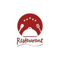 Restaurant logo vector template illustration