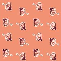 Seamless pattern with target and arrow vector