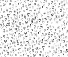 Vector Heart shape frame with brush painting isolated on white background - hand drawn design for Valentine's day web icon, symbol, sign, romantic wedding, love card