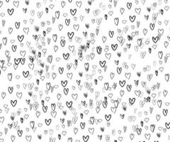 Vector Heart shape frame with brush painting isolated on white background - hand drawn design for Valentine's day web icon, symbol, sign, romantic wedding, love card