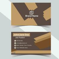 simple minimal Business Card layout vector