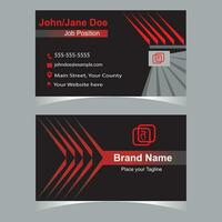 Artistic and simple minimal Business Card layout template vector