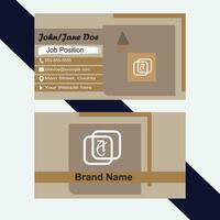creative business card and name card, horizontal simple clean template vector design