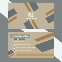 creative and simple minimal Business Card layout template vector