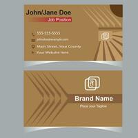 Artistic and creative minimal Business Card layout template vector