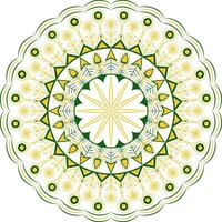 Luxury vintage oriental circular mandala design for decoration, tattoo, textile print, wallpapers, backgrounds. vector