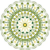 Luxury vintage oriental circular mandala design for decoration, tattoo, textile print, wallpapers, backgrounds. vector