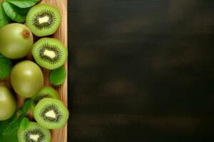 AI generated Kiwi background. Generate Ai photo