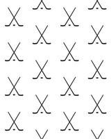 Vector seamless pattern of hockey stick and puck