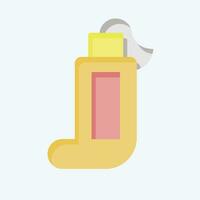 Icon Toothpaste. related to Plastic Pollution symbol. flat style. simple design editable. simple illustration vector