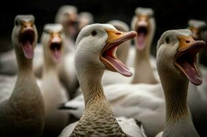 ai generado gritando Doméstico aves. generar ai foto