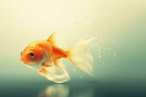 AI generated Abstract goldfish aquarium creature. Generate ai photo
