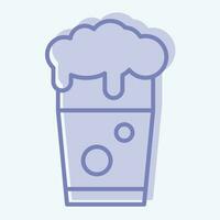 Icon Pint of Beer. related to Ireland symbol. two tone style. simple design editable. simple illustration vector