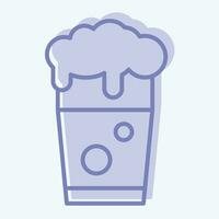 Icon Pint of Beer. related to Ireland symbol. two tone style. simple design editable. simple illustration vector