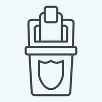 Icon Protect. related to Plastic Pollution symbol. line style. simple design editable. simple illustration vector
