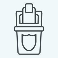 Icon Protect. related to Plastic Pollution symbol. line style. simple design editable. simple illustration vector