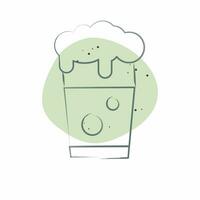 Icon Pint of Beer. related to Ireland symbol. Color Spot Style. simple design editable. simple illustration vector