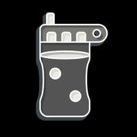 Icon Reusable Bottle. related to Plastic Pollution symbol. glossy style. simple design editable. simple illustration vector