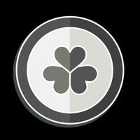 Icon Coin. related to Ireland symbol. glossy style. simple design editable. simple illustration vector