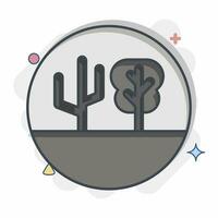 Icon Climate Change. related to Plastic Pollution symbol. comic style. simple design editable. simple illustration vector