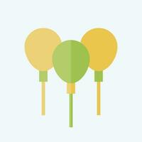 Icon Balloons. related to Ireland symbol. flat style. simple design editable. simple illustration vector