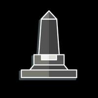 Icon Wellington Monument. related to Ireland symbol. glossy style. simple design editable. simple illustration vector