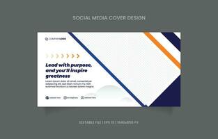 Business banner design social media promotion vector