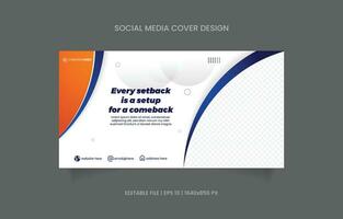 Business banner design social media promotion vector