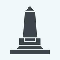 Icon Wellington Monument. related to Ireland symbol. glyph style. simple design editable. simple illustration vector